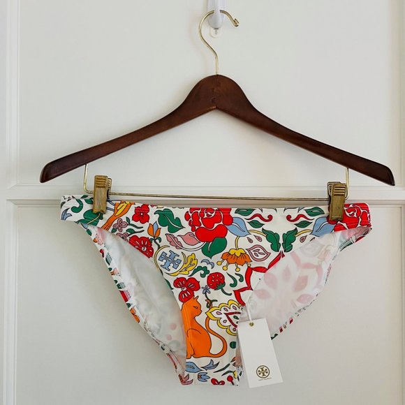 Tory Burch floral print underwire bikini top and brief bikini bottom - Picture 4 of 9
